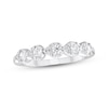 Thumbnail Image 1 of Diamond Pear Frame Anniversary Ring 1/3 ct tw 10K White Gold