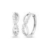 Thumbnail Image 1 of Our Story Together Diamond Twist Hoop Earrings 1/4 ct tw 10K White Gold