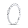 Thumbnail Image 1 of Baguette & Round-Cut Diamond Anniversary Ring 1/2 ct tw 10K White Gold