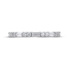 Thumbnail Image 2 of Baguette & Round-Cut Diamond Anniversary Ring 1/2 ct tw 10K White Gold