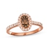 Thumbnail Image 1 of Le Vian Oval-Shaped Diamond Ring 5/8 ct tw 14K Strawberry Gold