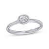 Thumbnail Image 1 of Oval-Cut Diamond Solitaire Engagement Ring 1/4 ct tw 14K White Gold (I/I2)