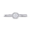 Thumbnail Image 4 of Oval-Cut Diamond Solitaire Engagement Ring 1/4 ct tw 14K White Gold (I/I2)