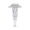 Thumbnail Image 2 of Adore Princess-Cut Diamond Quad Triple Halo Engagement Ring 2 ct tw 10K White Gold