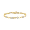 Thumbnail Image 0 of Multi-Diamond Circle & Infinity Link Bracelet 1 ct tw 10K Yellow Gold 7"