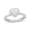 Thumbnail Image 1 of Neil Lane Artistry Heart-Shaped Lab-Grown Diamond Halo Engagement Ring 1-3/4 ct tw 14K White Gold