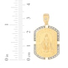 Thumbnail Image 4 of Men's Diamond Virgin Mary Medallion Charm 1/8 ct tw 10K Yellow Gold