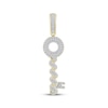 Thumbnail Image 1 of Men's Diamond Key Necklace Charm 1/4 ct tw 10K White Gold