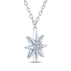 Thumbnail Image 3 of North Star Necklace with Diamond Accents Sterling Silver 18&quot;