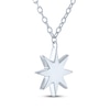 Thumbnail Image 4 of North Star Necklace with Diamond Accents Sterling Silver 18&quot;