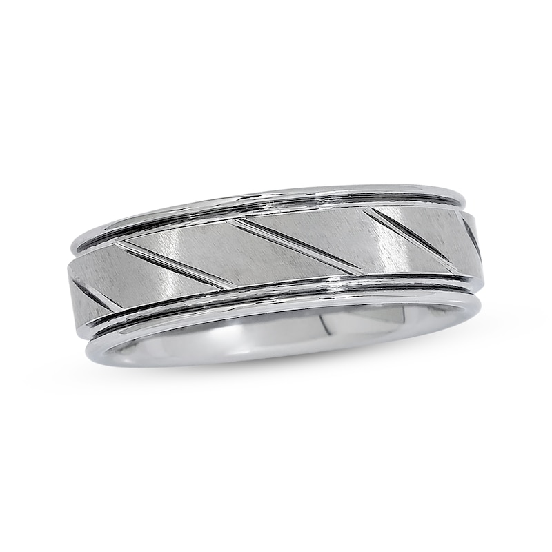 7mm Wedding Band Tungsten Carbide Size 10