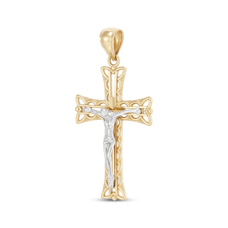 Main Image 2 of Men's Crucifix Charm 14K Two-Tone Gold