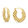 Thumbnail Image 0 of Italian Brilliance Diamond-Cut Hoop Earrings 14K Yellow Gold