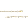 Thumbnail Image 2 of Diamond Link Bracelet 1/4 ct tw 10K Yellow Gold 7.5”