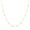 Thumbnail Image 1 of Heart Station Cable Chain Necklace 10K Yellow Gold 18”