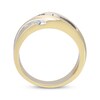 Thumbnail Image 3 of Men’s Round-Cut Black & White Diamond Anniversary Band 1/2 ct tw 10K Yellow Gold