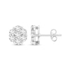 Thumbnail Image 0 of Multi-Diamond Flower Stud Earrings 1 ct tw 10K White Gold