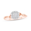 Thumbnail Image 1 of Diamond Cushion Frame Ring 1/4 ct tw 10K Two-Tone Gold