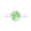 Thumbnail Image 2 of Peridot Solitaire Bezel-Set Ring Sterling Silver