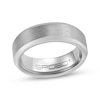 Thumbnail Image 0 of Beveled Edge Wedding Band Gray Ion-Plated Tungsten Carbide 7mm