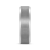 Thumbnail Image 1 of Beveled Edge Wedding Band Gray Ion-Plated Tungsten Carbide 7mm