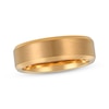 Thumbnail Image 1 of Beveled Edge Wedding Band Yellow Tungsten Carbide 7mm