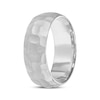 Thumbnail Image 1 of Matte Hammered Wedding Band White Tungsten Carbide 8mm