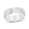 Thumbnail Image 0 of Hammered Wedding Band White Tungsten Carbide 8mm