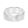 Thumbnail Image 2 of Hammered Wedding Band White Tungsten Carbide 8mm