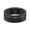 Thumbnail Image 3 of Channel Wedding Band Black Tungsten Carbide 8mm