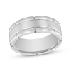 Thumbnail Image 1 of Brick-Edge Wedding Band Stainless Steel 8mm