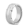 Thumbnail Image 2 of Brick-Edge Wedding Band Stainless Steel 8mm