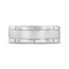 Thumbnail Image 3 of Brick-Edge Wedding Band Stainless Steel 8mm