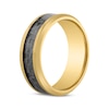 Thumbnail Image 2 of Wedding Band Yellow Ion-Plated Stainless Steel & Carbon Fiber 8mm