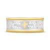 Thumbnail Image 3 of The Lord's Prayer Wedding Band Stainless Steel & Yellow Ion Plating 9mm