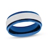 Thumbnail Image 1 of Wedding Band Stainless Steel & Blue Ion Plating 8mm