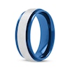 Thumbnail Image 2 of Wedding Band Stainless Steel & Blue Ion Plating 8mm