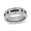 Thumbnail Image 1 of Black Diamond Wedding Band 1/5 ct tw Tungsten Carbide 8mm