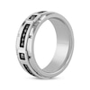 Thumbnail Image 2 of Black Diamond Wedding Band 1/5 ct tw Tungsten Carbide 8mm