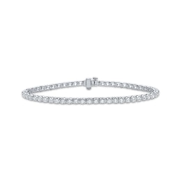 Men's Lab-Created Diamonds by KAY Tennis Bracelet 5 ct tw 10K White Gold 8.5&quot;