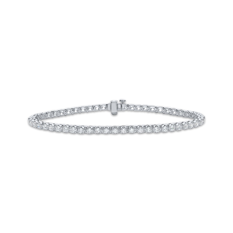 Men's Lab-Grown Diamonds by KAY Tennis Bracelet 5 ct tw 10K White Gold 8.5"