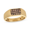 Thumbnail Image 1 of Le Vian Men's Diamond Signet Ring 3/8 ct tw 14K Honey Gold