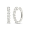 Thumbnail Image 1 of Diamond Twist Hoop Earrings 1/10 ct tw Sterling Silver