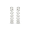 Thumbnail Image 2 of Diamond Twist Hoop Earrings 1/10 ct tw Sterling Silver