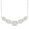 Thumbnail Image 1 of Diamond &quot;XO&quot; Smile Necklace 1/4 ct tw Sterling Silver 18&quot;