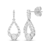 Thumbnail Image 1 of Milestones Diamond Teardrop Dangle Earrings 1/2 ct tw 10K White Gold