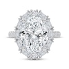 Thumbnail Image 3 of Lab-Grown Diamonds by KAY Oval-Cut Halo Engagement Ring 6-1/3 ct tw 14K White Gold