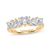 Thumbnail Image 1 of Lab-Grown Diamonds by KAY Heart-Shaped Alternating Ring 2 ct tw 14K Yellow Gold