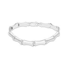 Bamboo Bracelet Sterling Silver 7.5&quot;