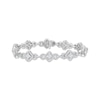 Thumbnail Image 1 of Marquise & Round-Cut Diamond Link Bracelet 3 ct tw 10K White Gold 7&quot;